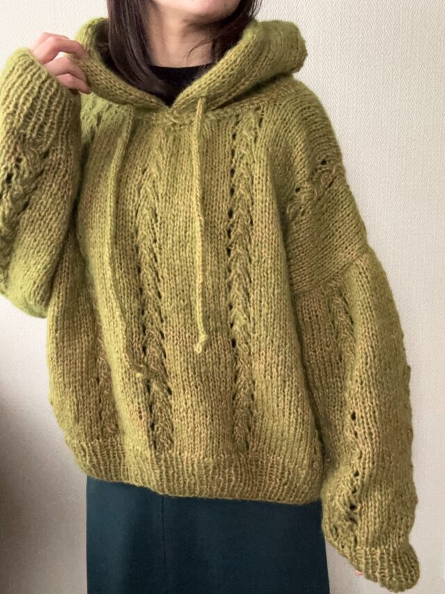 ハマナカ・アランツイードで編む！XOXOハグ&キスわんこニット【犬服