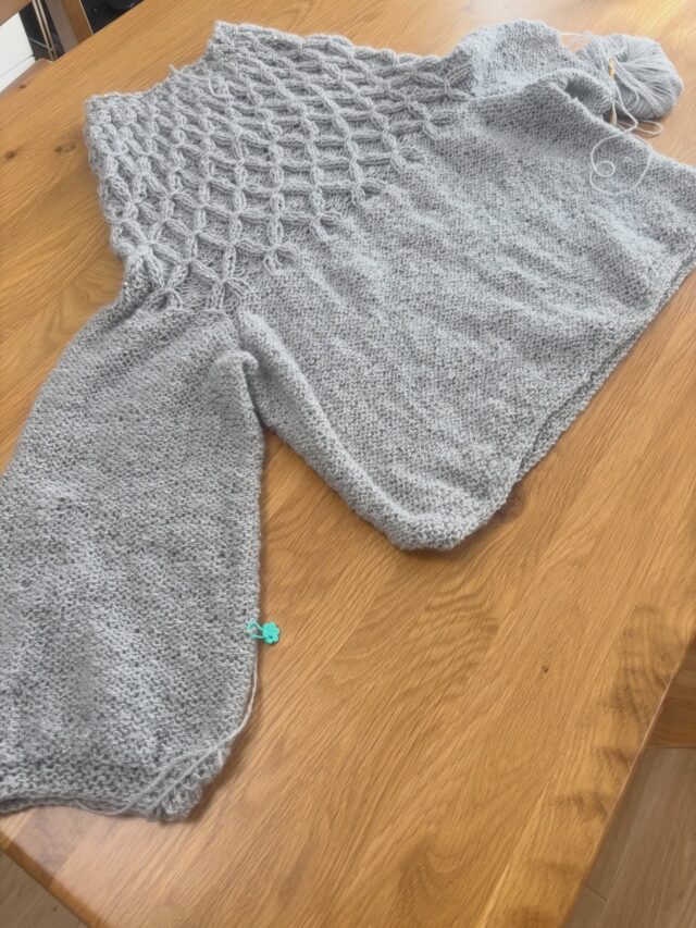 ハマナカ・アランツイードで編む！XOXOハグ&キスわんこニット【犬服